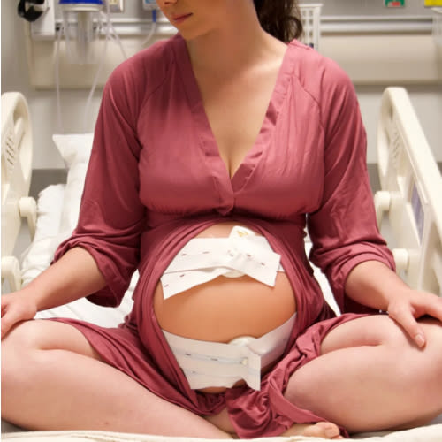 Amelia Labor & Postpartum Gown in Dusty Rose – Lila