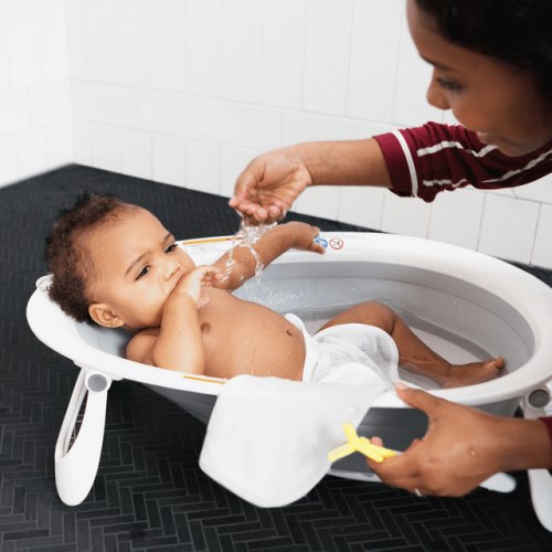 Boon Naked 2-Position Collapsible Bathtub – Swaddles Baby
