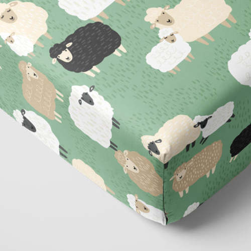 Little Sheepies Fitted Crib Sheet