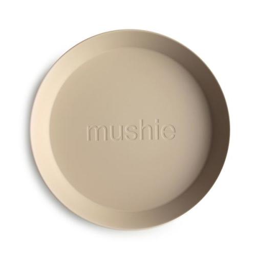 Round Dinnerware Plates, Set of 2 (Vanilla) – mushie