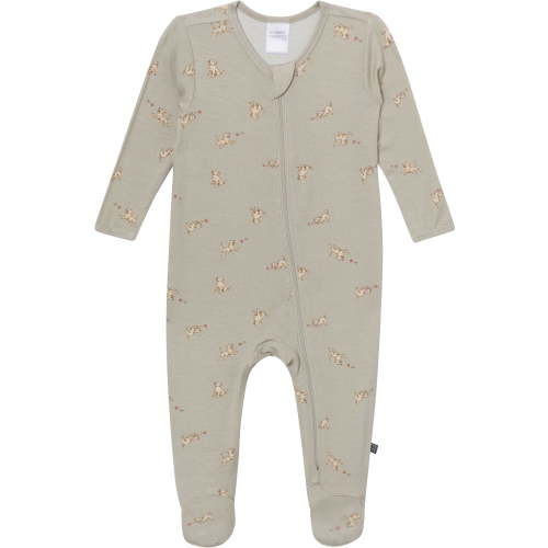 Modern Moments by Gerber Neutral Two-Way Zip Viscose Sleep ´N Play Footed Pajama , Sizes Newborn - 6/9 Months