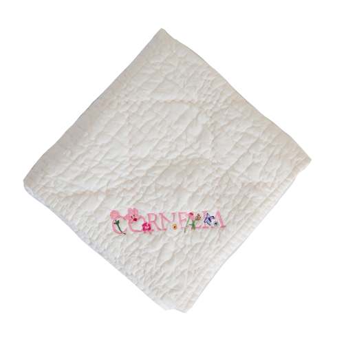 Floral Alphabet Baby Blanket