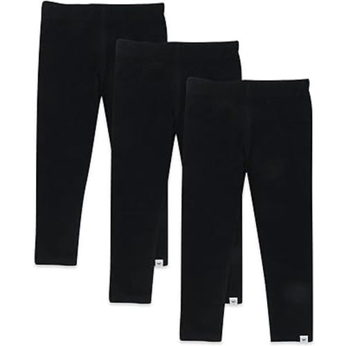 HonestBaby Multipack Leggings Skinny, Flare and Cargo Pants Organic Cotton for Infant Baby Girls, Toddlers, Little Kids