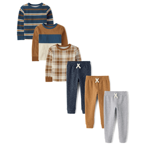 Baby And Toddler Boys Print 6-Piece Outfit Set - Multi