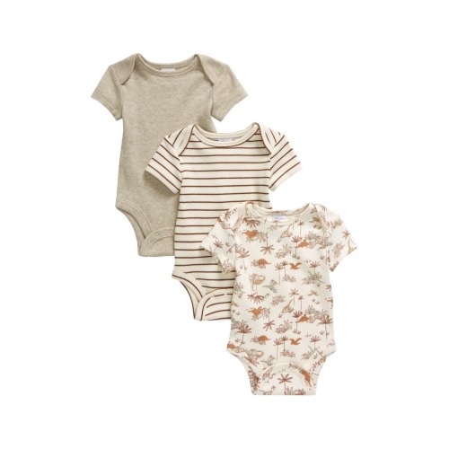 Assorted 3-Pack Cotton Bodysuits