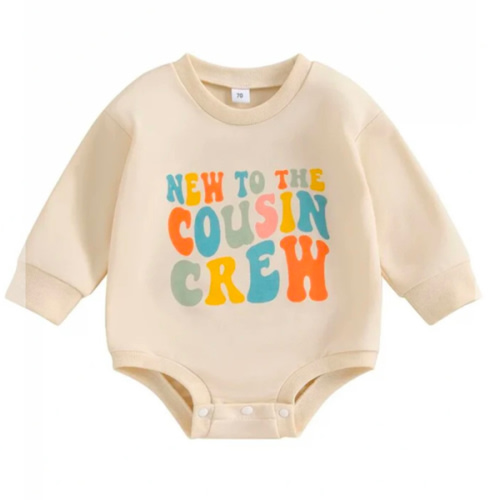 NEW TO THE COUSIN CREW Onesie - Hazel & Bo