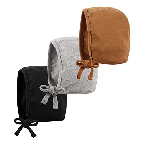 Bamery Infant Baby Bonnet 0-6 Months Newborn Boy Beanie Hat Soft Cotton Baby Girl Turbans Set Single Layer for Spring