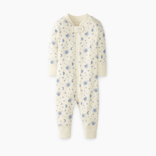 Hanna Andersson Baby Layette Zip Sleeper - North Air, 0-3 Months