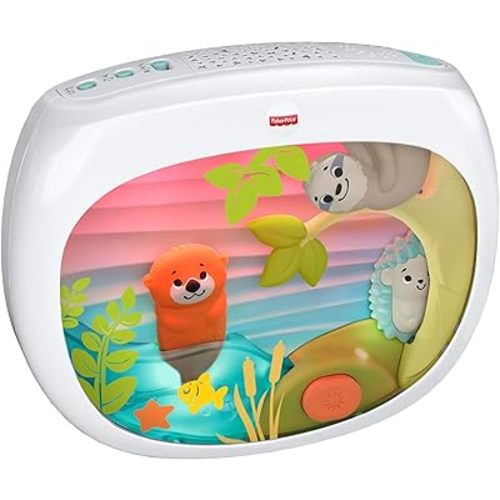 Fisher-Price Baby Toy Settle & Sleep Projection Soother, Crib-Attach Sound Machine with Music & Lights for Newborns Ages 0+ Months
