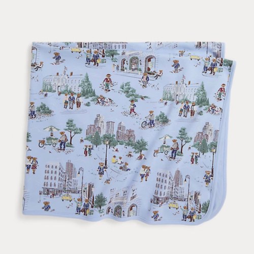 Polo Bear Cotton Interlock Blanket
