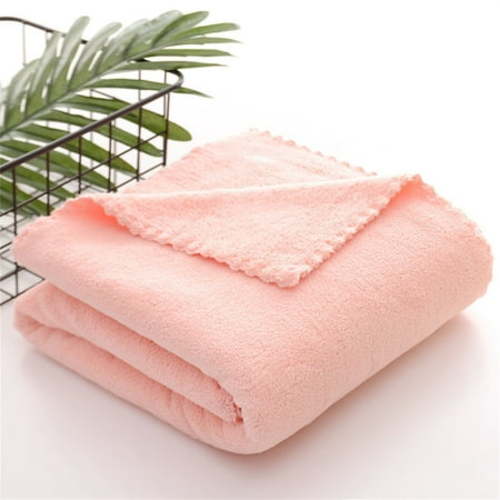 RKSTN Towels High Density Coral Velvet Trimmed Children's Bath Towel Soft & Absorbent Bath Towels