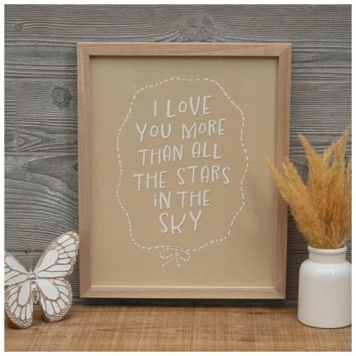 Love You More Than All The Stars Wood Wall Decor