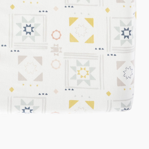 Pehr Brushed Organic Cotton Crib Sheet - Patchwork