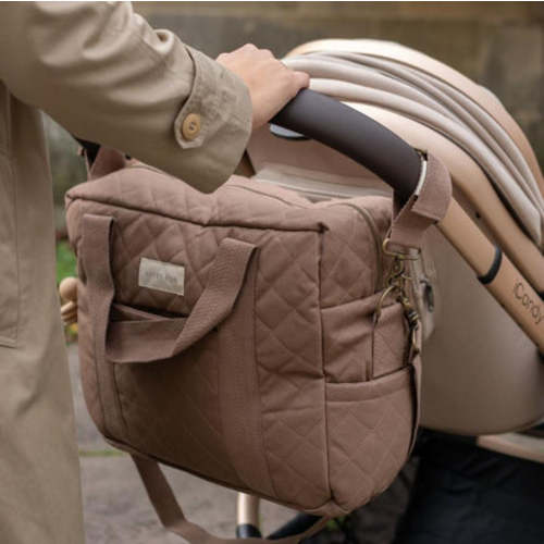 Baby Changing Bag - Nutmeg ( With Pram Clips)