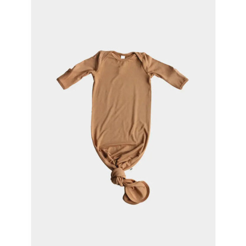 Babysprouts Knotted Bamboo Baby Sleeper in Butterscotch