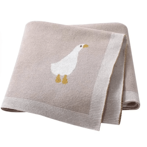 Goose Knitted Blanket