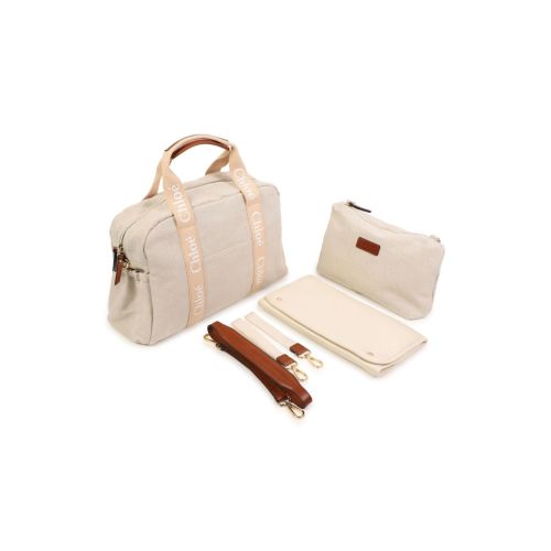 logo-strap changing bag