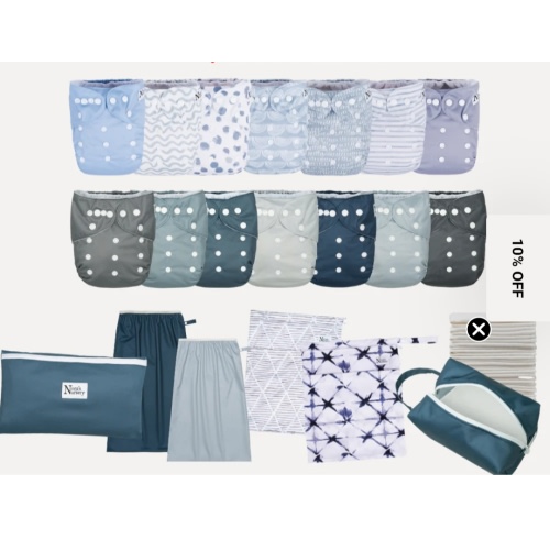 Cloth Diaper Starter Kit - Blue