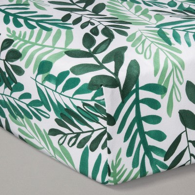 Cloud Island Crib Fitted Sheet - Green