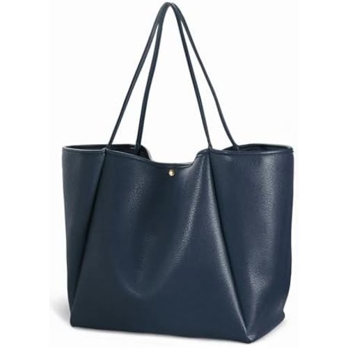 Oversize Pu Leather Tote Women Weekender Bag Shopper Handbag Travel Purse
