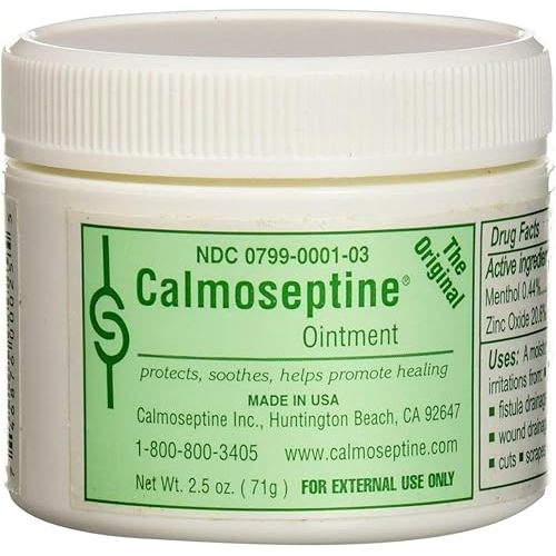 Calmoseptine Cream Skin Protectant - 2.5oz Jar Protects and Helps Heal Skin Irritations, 1/Each by Calmosepti