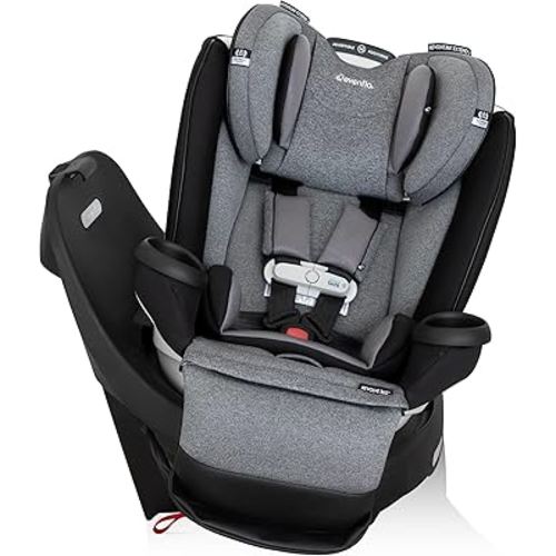 Evenflo Gold Revolve360 Extend All-in-One Rotational Car Seat with SensorSafe (Moonstone Gray)