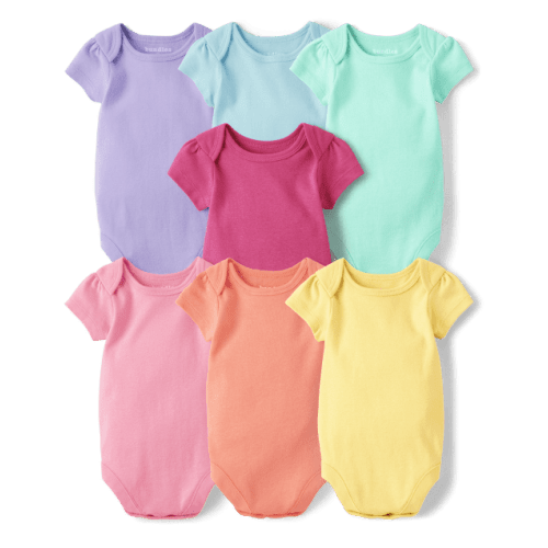 Baby Girls Bodysuit 7-Pack - Multi