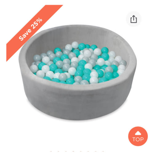 Kids' Ball Pit for Home with 200 Balls | Aqua