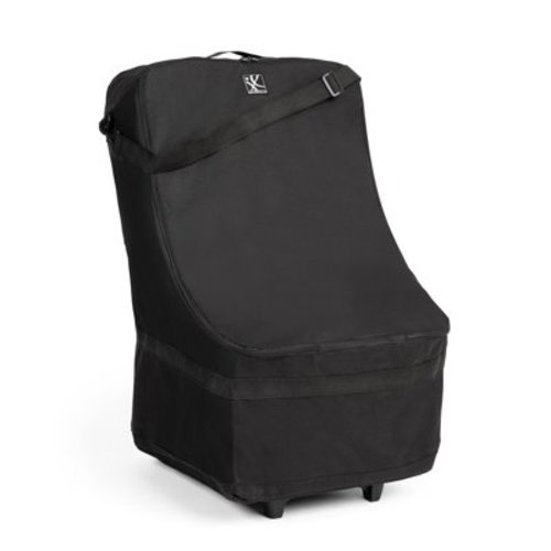 J.L. Childress Wheelie Car Seat Travel Bag and Carrier with Wheels, Black