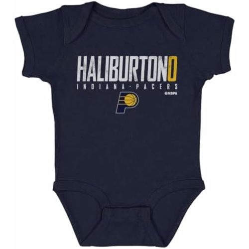 500 LEVEL Tyrese Haliburton Indiana Pacers One-Piece Infant Bodysuit - Tyrese Haliburton Indiana Pacers Elite WHT