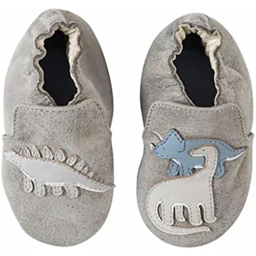 Robeez Baby Boys and Unisex Soft Soles Slip-Resistant Crib Shoes Slippers for Infant and Toddler, 0-24 Months