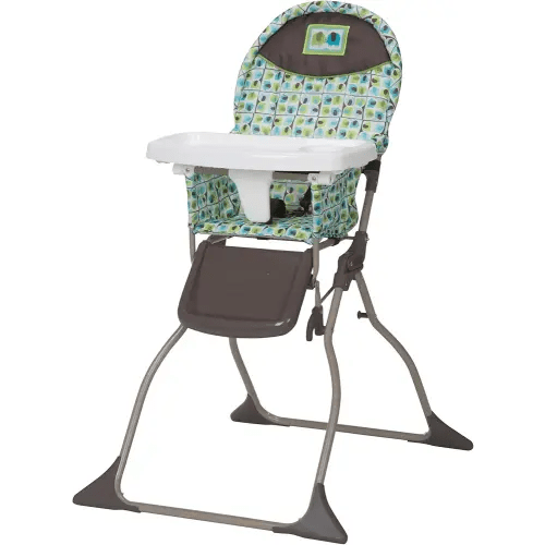 Cosco Kids Highchair for Baby, Simple Foldable High Chair, Convenient, Lightweight, and Compact Design, Elephant Squares