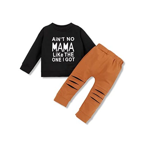TUEMOS Toddler Boy Clothes Sweatsuits Fall Winters Boy Outfits