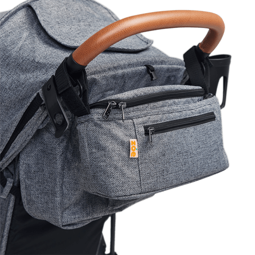 Single Stroller Organizer for Zoe The Tour Travel Stroller - GREY