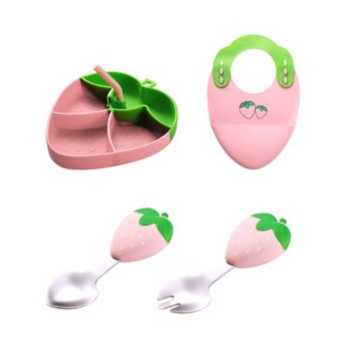 Food Grade Household Baby Food Tray With Suction Cup For Independent Eating Training Tableware