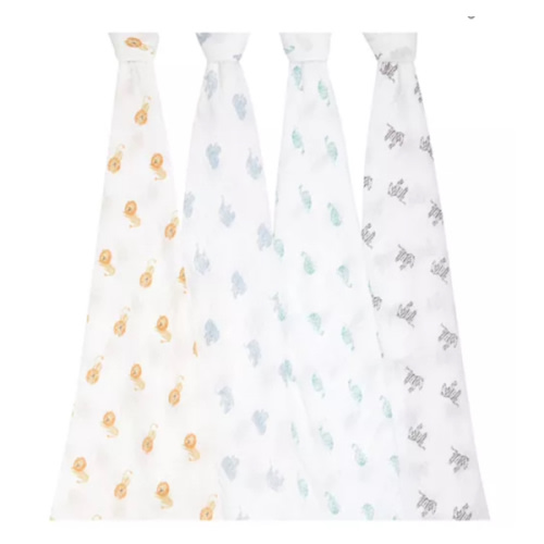 4 Pk. Printed Classic Swaddles