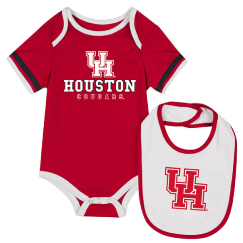 University of Houston Infant's Cougars Bodysuit Bib Set