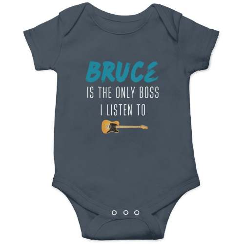 Bruce Springsteen Is The Only Boss I Listen To Onesies Super Soft Bruce Springsteen Onesies Kids's Short Sleeve Onesie 12M Vintage Navy sold by Iti Jain | SKU 59134678 | Printerval
