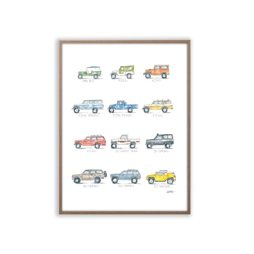 “Land Cruiser: a Watercolor Story” Print