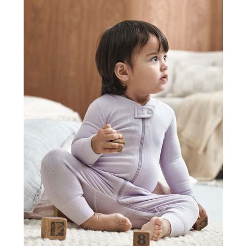Baby Ribbed 2-Way Zip Sleeper | Hanna Andersson