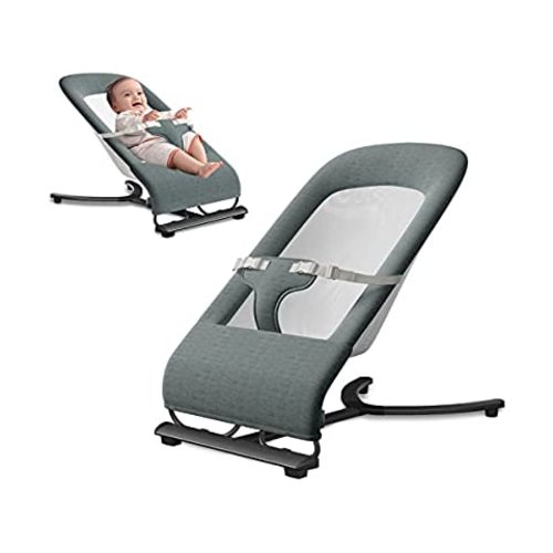 Amazon.com : Baby Delight Alpine Deluxe Portable Bouncer, Infant, 0-6 Months, 100% GOTS Certified Cotton Fabrics, Organic Oat : Baby