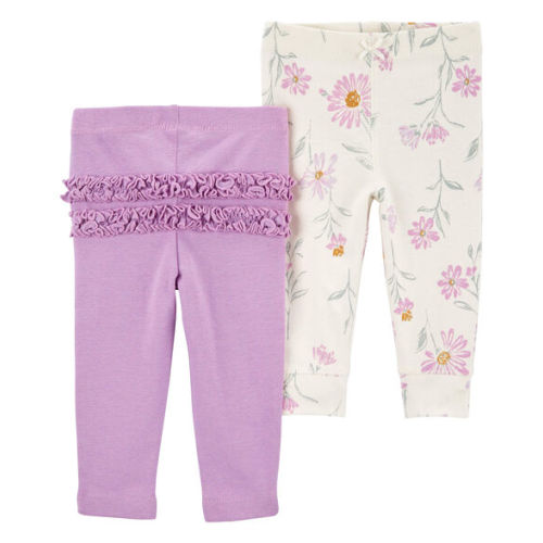 Baby 2-Pack Floral Pull-On Pants - Carter's