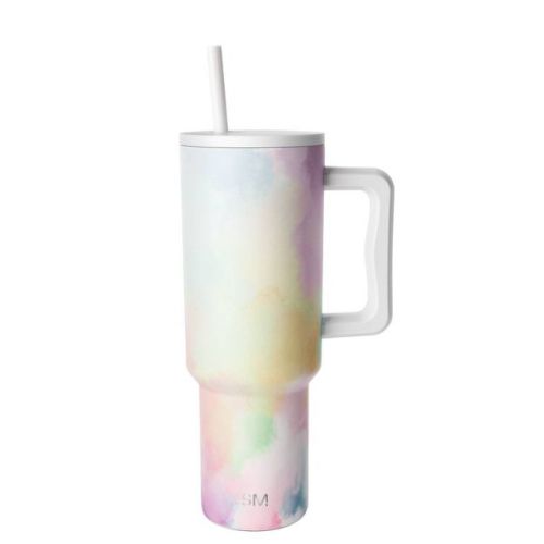 Simple Modern Trek 40oz Stainless Steel Lidded Tumbler Powder Coat Sage: Dishwasher-Safe, Cold Beverages, All Ages