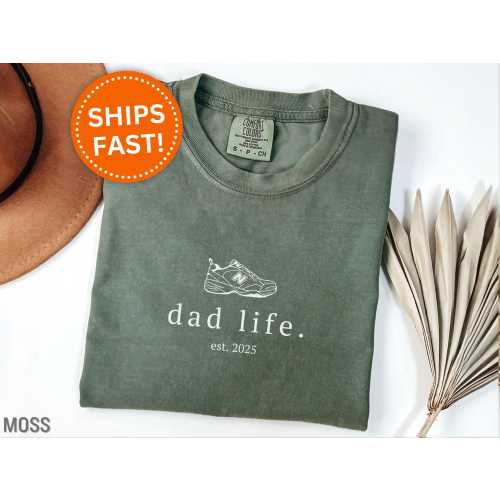 Custom Dad Life Shirt, Personalized Dad Life Shirt Gifts for Dad for Father's Day Gifts for New Dad Life Shirt for Dad Announcement (KC0359)