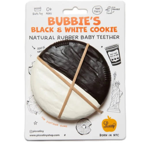 Black and White Cookie Baby Teether