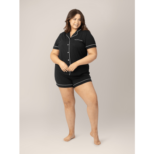 Clea Bamboo Short Sleeve Pajama Set | Deep Berry - Kindred Bravely