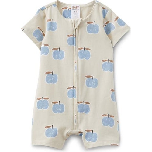 The Billie Short Sleeve Zip Romper, 6-9M