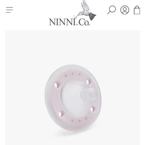 Ninni Pacifier Petal Pink 1 Pack