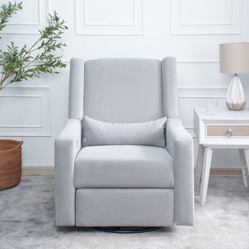 Latitude Run® Cutlor Luxury Power Motion Recliner Swivel Glider, Upholstered Reclining Sofa Chair with Lumbar Support & Reviews | Wayfair