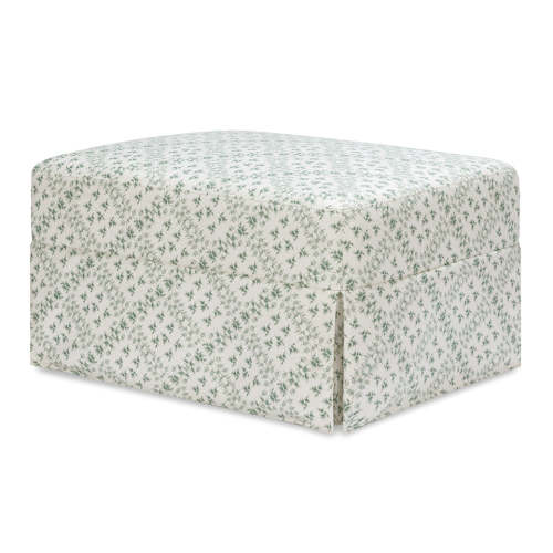 Crawford Gliding Ottoman - Sarah Flint x Namesake Green Lattice Performance Eco-Weave